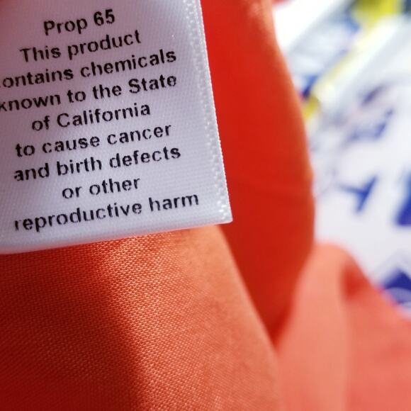 PROMESA Dress One-Shoulder Linen Blend Orange - Size M - Picture 8 of 8